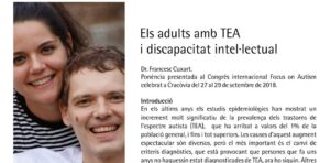 Monografies, nova publicació d’autisme la garriga