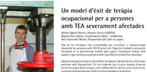 Un model d\’èxit de teràpia ocupacional per a persones amb TEA severament afectades
