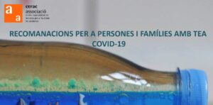 Possibles conseqüències del confinament a casa de les persones amb TEA